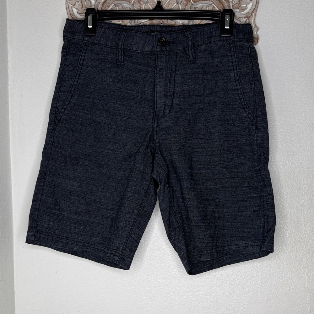 John Varvatos Dark Gray Flat Front Shorts Sz 28 NEW